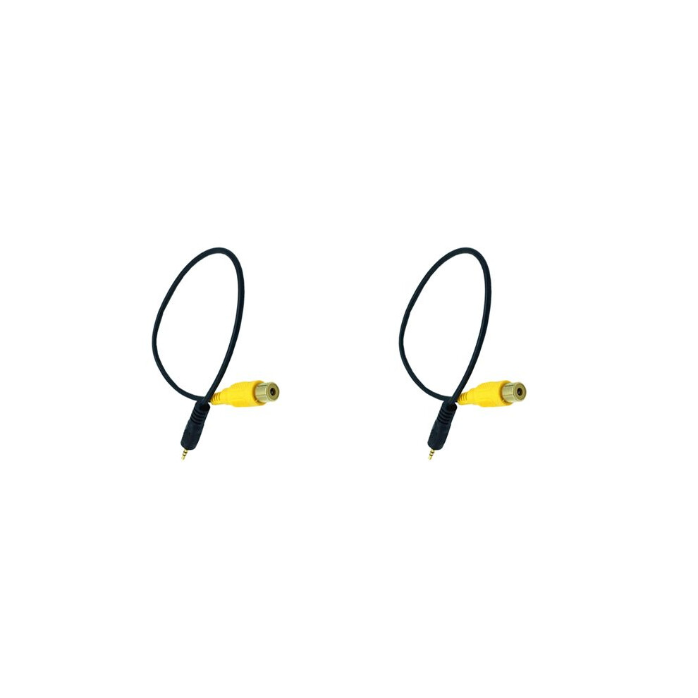 2X Rca To 2.5Mm Av-In Cable Car Rear View Camera To Gps 2.5Mm 0. 6032819473472