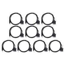 10X Cable Femelle A 9 Broches Vga Db9, Db 9 Femelle A Trs 3,5 mm (1/8 Pouce)Cable de Donnees Serie Stereo Male Trs-6 Pieds
