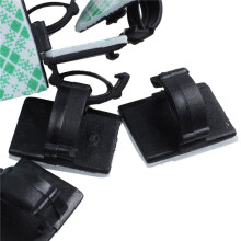 100Pcs Clips de Cable de Voiture Adhesifs Enrouleur de Cable Attache de Fil de Goutte Fixation Porte-Cable Rangement Organisateur de Cordon