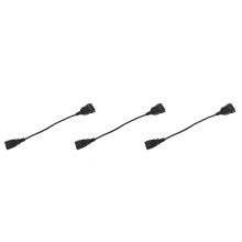 3X Power Adapter Cord , IEC 320 C14 Male Plug to European CEE 7/16 2Pin Female Power Cable for UPS PDU