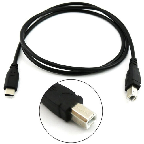 10X USB-C USB 3.1 C Typ Stecker Auf USB 2.0 B Typ Stecker Daten Kabel Mobil Telefon Drucker 2
