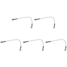 5pcs 6.5 inch Length SMA Male to SMA Male Connector Pigtail Cable