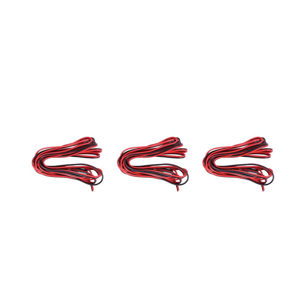 3X 20 Gauge Per 3 Meter Zip Wire Awg Cable Power Ground Stranded Copper Car Red/Black 4713493808133
