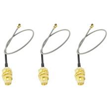 3X U.FL IPX zu SMA Buchse Zopfkabel 1,13 mm für Wifi Netz