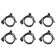 6X Cavo Integrato Da 12G  SAS HD Un U.2 / SFF-8643 Un SFF-8639 0,5 M con Alimentatore  Un 15 Pin, Adatto per SSD U.2