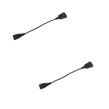 2X Cavo Adattatore di Alimentazione, Spina Maschio IEC 320 C14 Al Cavo di Alimentazione Femmina Europeo CEE 7/16 A 2 Pin per UPS PDU