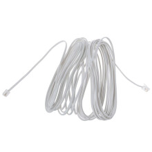 4X 9M 30Ft RJ11 6P2C Modular Telephone Phone Cables Wire White