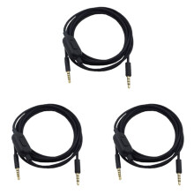 3X 2M Portable Headphone Cable Audio Cord for GPRO X G233 G433 Earphones Headset Accessories