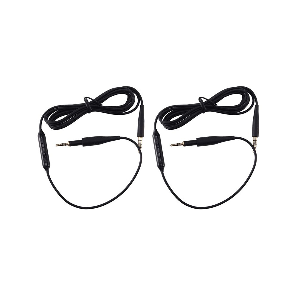 2X Cable Audio Cord With Mic Volume Control For K430 K450 K451 K452 Q460 K480 J55 J88 Headphones Black 6032211509755