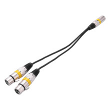 4szt. 30cm 3Pin Xlr Męski na 2 Xlr żeńSki Przedłużacz Audio Y Splitter do Mikrofonu Mikser Rejestrator Kabel Dj