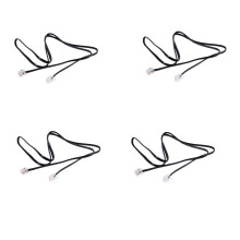 4X RJ11 6P4C Telephone Cable Cord ADSL Modem 1 Meters