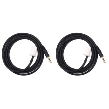 2X Car AUX Adapter Audio Cable 8 Pin Plug for HRV Swift Jimny