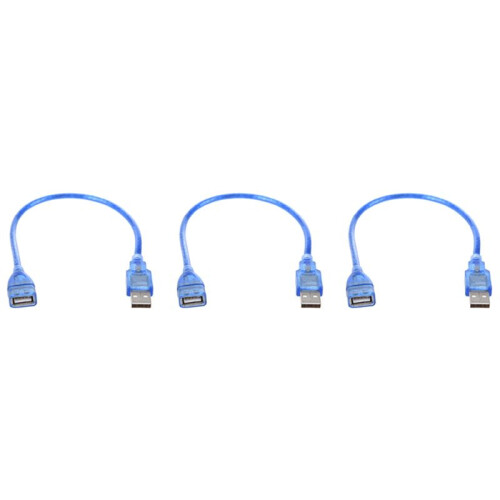 3X Prolunga USB 2.0 da Femmina A Maschio