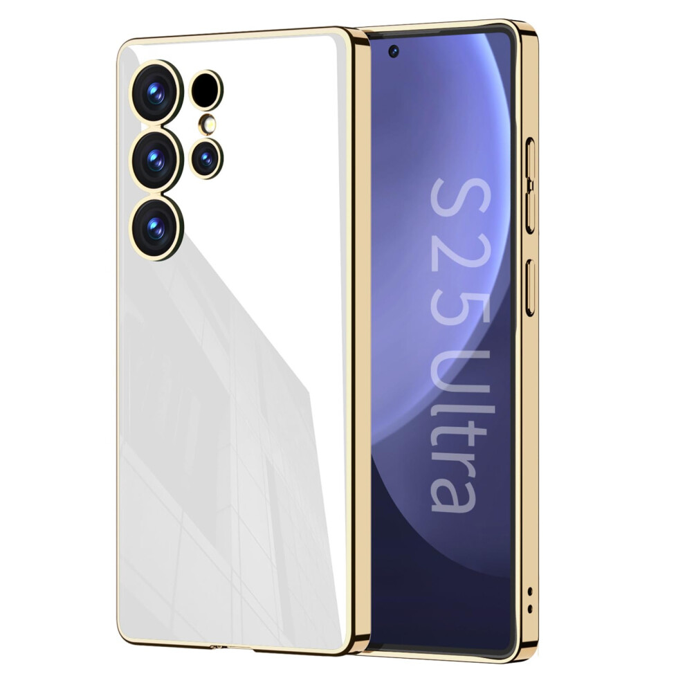 Tpu Ultra Thin Shockproof Case Cover With Lens Protection For Samsung Galaxy S25 Ultra White 9169991093291