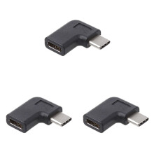 3X 90 Grad Rechtwinklig USB 3.1 C Typ Adapter Stecker Auf Buchse USB C Konverter Adapter