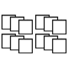 12 Pack Diamond Painting Frame, Painting Picture Frame 25x25cm, Magnetic Picture Frame for Diamond Painting Pictures