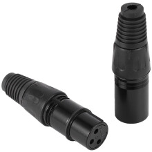 100Pcs 3Pin Xlr Male to Female Microphone Extension Microphone Cables Plug Audio Socket Mic Audio Connector Adapter