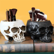 Resin Human Skull Model Flowerpot Workmanship Skull Planter Pot Attractive Multifunctional for Home A