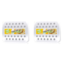 2X Bil Solid Parfym Air Freshener Bilbalsam Deodoriserande Långvarig Doft Doft Citron Aromaterapi