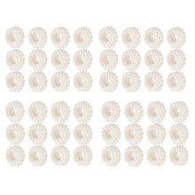 Servettring 48-Delad Set, Vit Pearl BröLlopsservettspäNne Bordsdekoration