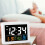 3X Color Large Screen LCD Electronic Desk Alarm Clock with Temperature Date Display 7