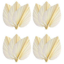 Grandi Foglie di Palma Essiccate Bianche - Qualità Premium - 12 Pezzi Eleganti Decorazioni per La Casa e il Matrimonio Boho Moderne - Wall Art