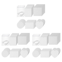 150PCS Sublimation Air Freshener Sheets Air Freshener Rectangle Fragrant Sheets with Rope for Car Decoration