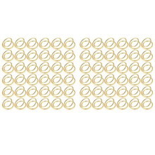 72 Stuks Metalen Spiraal Servetring Gespen Eenvoudige Servetringen voor Bruiloften Receptie Etentje Buffet Tafel Decor Goud