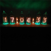 4X DIY In14 In4 Nixie Tube Clock Kit Orologio Digitale un LED per Circuiti Stampati, PCBA Senza Tubi