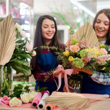 12PC Dried Leaves Natural Dried Fans,Large Spear for Boho Wedding Decor,Tropical Leaves Decoration S
