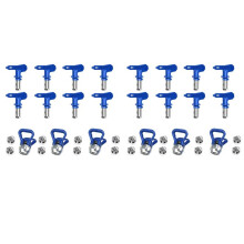 16-Teiliges Airless-Farbdüsen-Set, Umkehrbare SprüHspitzen, Airless-Farbspritzdüsen, Airless-Spritzgerät, SprüHmaschine