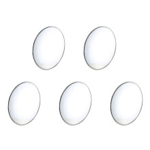 5X Silver Tone 3.7 Inch Dia Round Rear View Blind Spot Mirrors for Car
