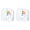 2X 60 Minute Visual Timer with Protective Case, Rainbow Disk Timer, Silent Countdown  Management Tool White 1