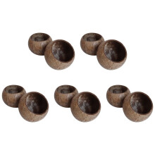 10X Can Pouring Candle Coconut Shell Bowl,Coconut Shell,Coconut Wood Bowl, Decoration Bowl,Storage Bowl