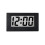 2X  Clock Triangle LED Screen Lectronic Digital Alarm Screen Desktop Clock for Home Office Table Bedroom Decor Black 2
