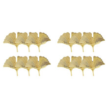 12pcs Ginkgo Biloba Napkin Ring Buckle Can Be Used for Wedding Banquet 'S Day Table Decoration.