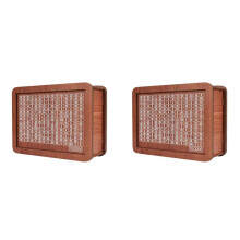2X Wooden Piggy Bank for Adult Kids, Money Box with Counter, Money Box with Counting Target 10000 Euros