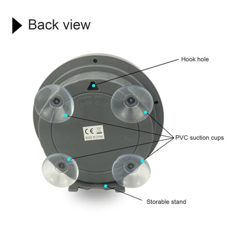 2X Digital Shower Clock Waterproof, Bathroom Timer Clock, Digital Kitchen Wall Clock, No Punching Suction Cup Clock 1