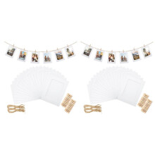 100Pcs Paper Picture Frames for 4x6Inch Paper Photo Frames,Kit DIY Cardboard Photo Hanging Display