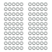 100 Pcs NFC Ntag213 Nfc Label Sticker 13.56MHz ISO14443A NTAG 213 Sticker Universal Lable for ALL NFC Enabled Phone