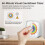 3X 60-Minute Visual Timer with Night Light, Countdown Timer,Pomodoro Timer with Rainbow Pattern White 3