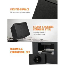2X Piggy Bank for Adults, Stainless Steel Combination Reusable Safe, Metal Money Box with Combination Lock