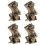 4X Bronze  Monkey Statue Monkey Statue Landscape Accessories, Tea Table, Desk Antique Small Bronze Ware 1