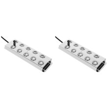 2X 10 Ultrasonic Mist Maker Fogger 7000ML / H Wasserbrunnen Teich Nebelmaschine Zerstäuber Luftbefeuchter mit 5M Kabel
