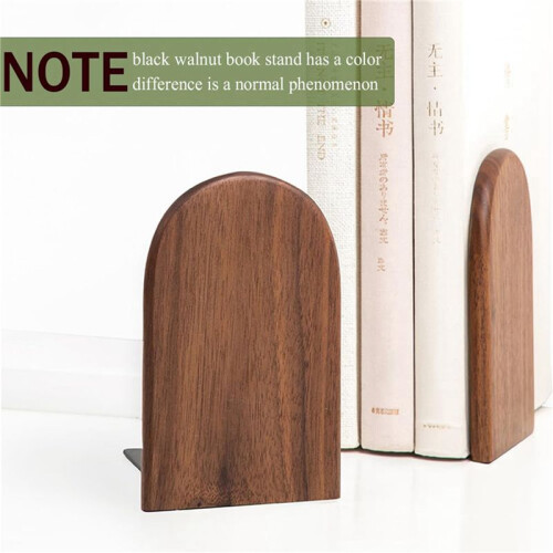 Fermalibri In Legno Fermalibri Antiscivolo per Scaffali Resistenti (4 Pezzi) 2