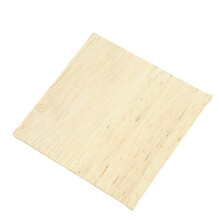 8X Natural Wood Appliques Square Flower Carving Decals Decorative Wooden Mouldings 10x10cm