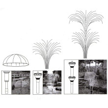 36 Pièces Séries Petite Fontaine Kit de Buse Fontaine D'Eau Têtes de Buse pour Bassin Fontaine Pompe Submersible Piscine
