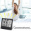 2X Electronic Folding LCD Digital Alarm Clock Desktop Temperature Hygrometer Clock Black 4