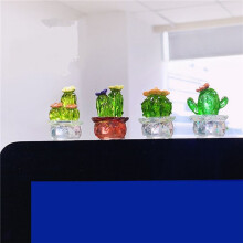 8 Stück Auto-Innenornamente, Kunst-Kaktus-Figuren, Heimdekoration, Desktop-Bastel-Miniatur-Pflanzen-Kaktus-Ornamente A