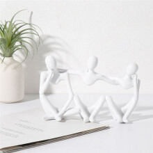 Nordic Abstract  Gold Figures Sculpture Statue Home Decoration Accessories Living Room Study Room Decor B